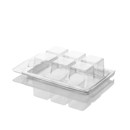 6 Cavity Square Clamshell